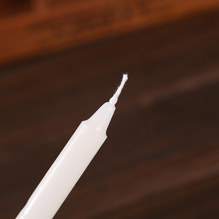 Красные и белые свечи для бытового освещения Восковые свечи для ежедневного использования Обычные свечи без романтики Свадебные Длинные столбовые Аварийный воск