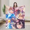 Пледы Uma Musume Pretty Derby Кавайные Животные Флис Потрясающе Теплые Пледы для Покрывала Зимние