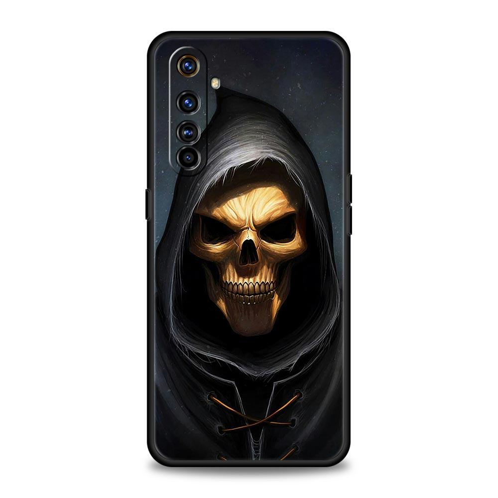 Чехол с рисунком Череп Скелет Жнец Для Realme 12 11 10 9 8 5G 7 6 GT5 GT3 GT2 Pro Plus C21 C25 C35 Realme GT Neo 2 3 3T 5 Чехол