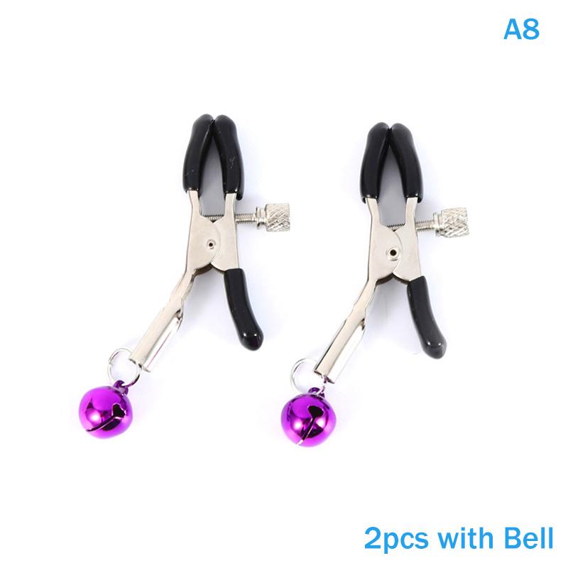 Colorful Metal Nipple Clamps 1/2Pcs Female Sex Toys for Women Couples Bondage Breast Clips Adjustable Sensual Accessories