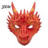 Soft PU Foam Masquerade Prop Dragon Masque for Adults, Halloween Cosplay 3D Stable Fit Men Women Full Face Festival, Carnival Party Durable Odor Free