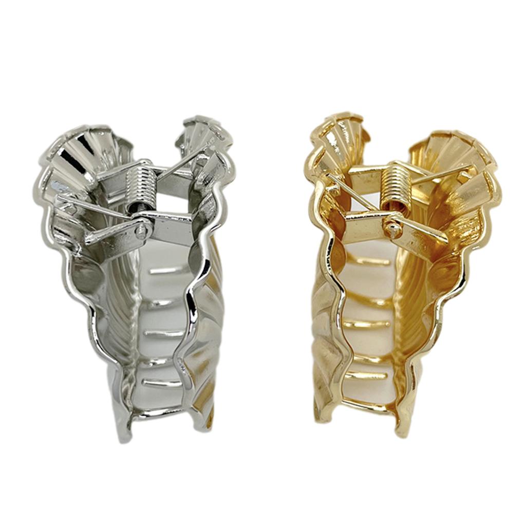 Винтажные металлические зажимы для волос, заколки для волос, стильные крабы для волос, уникальная заколка для волос в виде ракушки, шарм для легких причесок и быстрой укладки