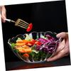 OUNONA Прозрачный салат Лотос Фруктовый Десертный ПК Посуда для дома и коммерческого использования Миска, 19,5 см, Форма, Миска, Миска, Акрил, Ударопрочный,