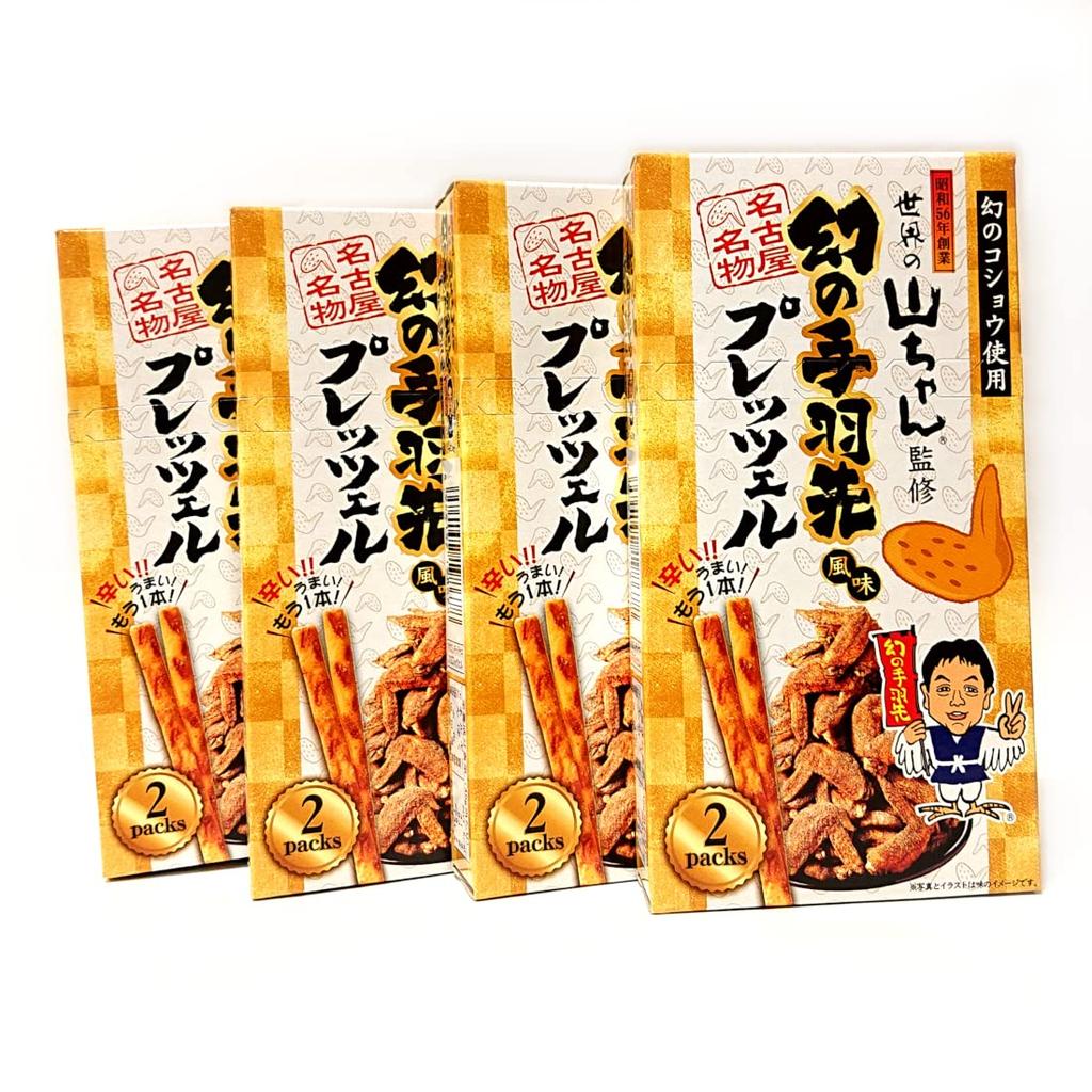 Под присмотром World Mysterious со вкусом куриных крылышек, сделано с легендарными 45 г x 2 x 4 коробки [набор из 3 коробок] кренделя Yamachan, перец, (Пакеты по 22,5 г)