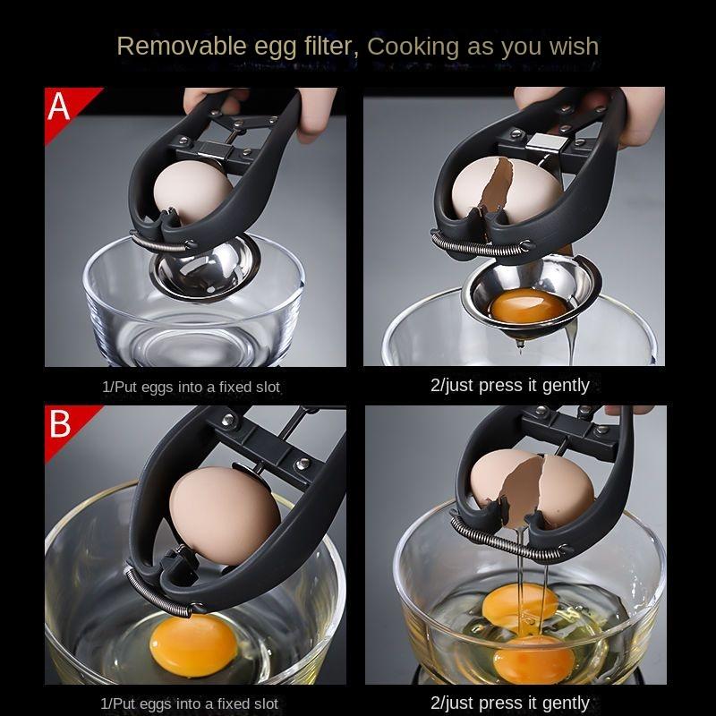 Открывалка для яиц Ручная открывалка для яиц Кухонная выпечка Инструмент для снятия скорлупы Многофункциональная открывалка для яиц