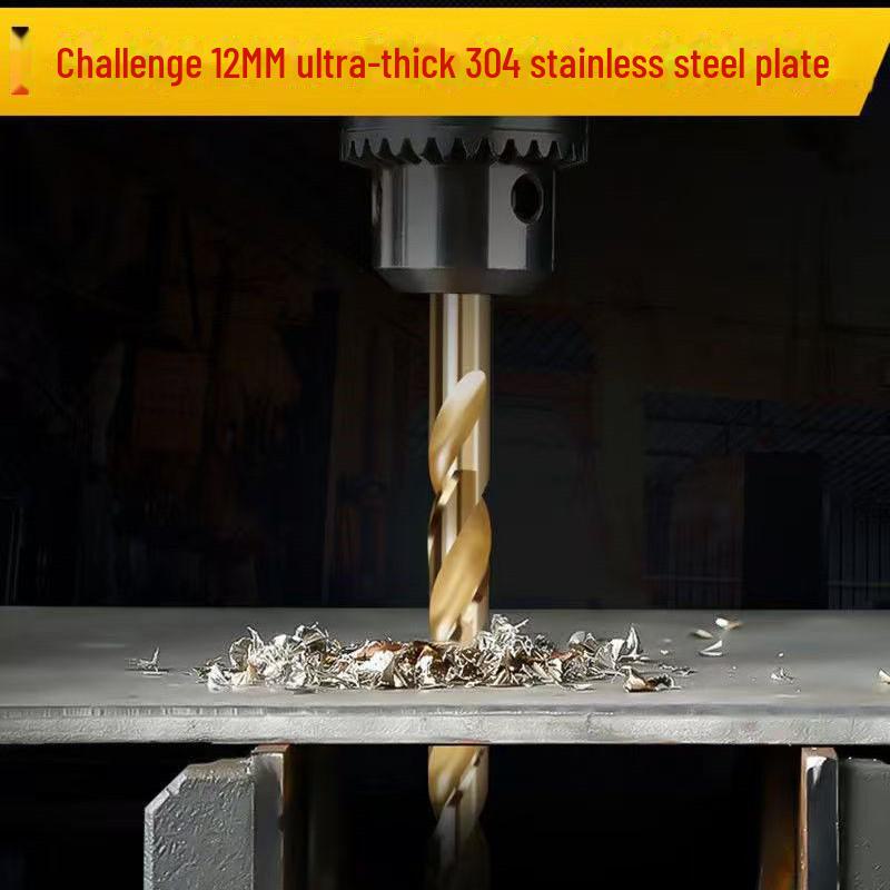 M35 Cobalt High-Speed Steel Twist Drill Bit for Stainless Steel, Iron, Copper, and Aluminum