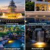 Dual Waterproof Solar Pond Spotlights Auto On/Off Solar Spot Light Solar Lights  Lawn Lighting