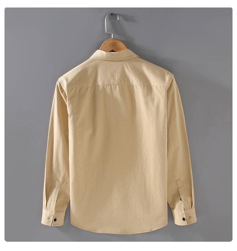 Men's Loose Cotton Retro Japanese Spring Cardigan Shirt Jacket