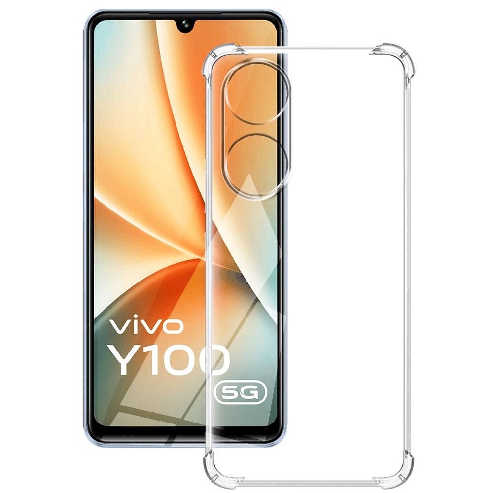 For Vivo Y100 5G V2239 Case 2023 Clear Shockproof Silicone Soft Phone Case For Vivo Y100 Global 900 /VIVOY100 Protect Back Cover