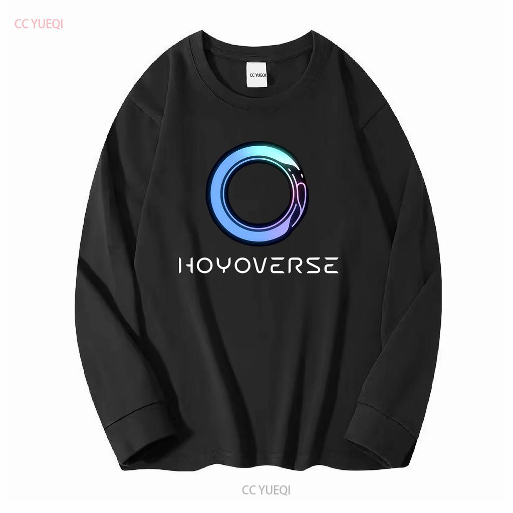 Новый логотип Hoyoverse Мужская футболка смешной размер от S до 5XL винтажная Стирка Качественная homme мода Унисекс уличная одежда Эластичная