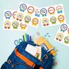 60Pcs10Sheets Excellent Medal Reward Sticker Cartoon Inspirational Label Badge Children Students Encourage Compliment Stickers