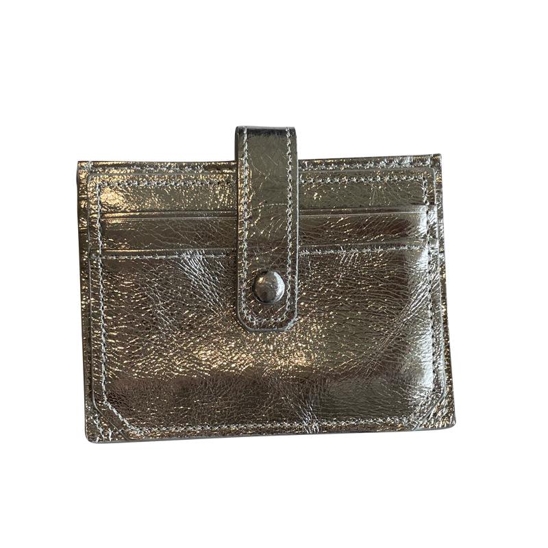 Изысканный женский антимагнитный держатель для карт из натуральной кожи 2025 года, тонкий и высококлассный дизайн.