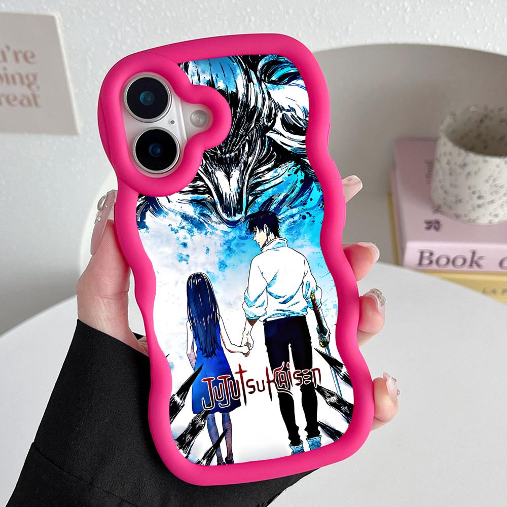 Чехол для телефона Jujutsu Kaisen Юта Оккоцу для iPhone 17 16 15 14 13 12 11 Air Pro Max Plus Цветной ТПУ чехол с волнистым краем для мобильных телефонов