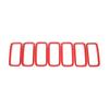 ABS Car Front Grille Decoration Ring Cover Stickers For Jeep Renegade 2019 Up Car Exterior Accessories