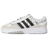 Courtic Allover Print - White Black Unisex Sneakers Footwear-White Core-Black Grey-Two ID4081