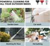 Upgraded Jet Nozzle Power Washer Wand Hose Nozzle, Adjustable Hydro Nozzle Wands 18-33 inch, Jet High Pressure Water Hose Sprayer with 5 Tips