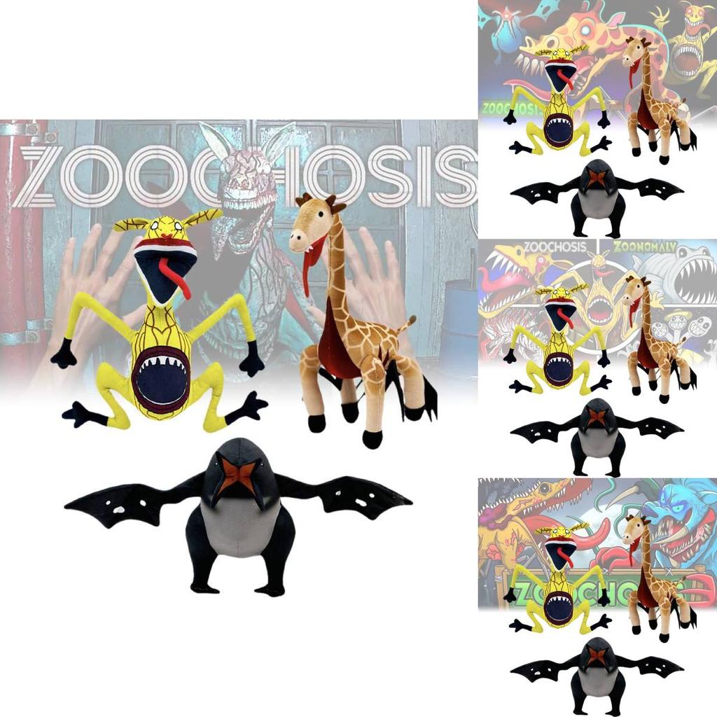 Очаровательные плюшевые куклы-животные Zoochosis с уникальным дизайном из мягкого короткого плюша