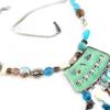 Les Trésors De Lily [E0660] - Blue Green 'Mimosas' Designer Necklace