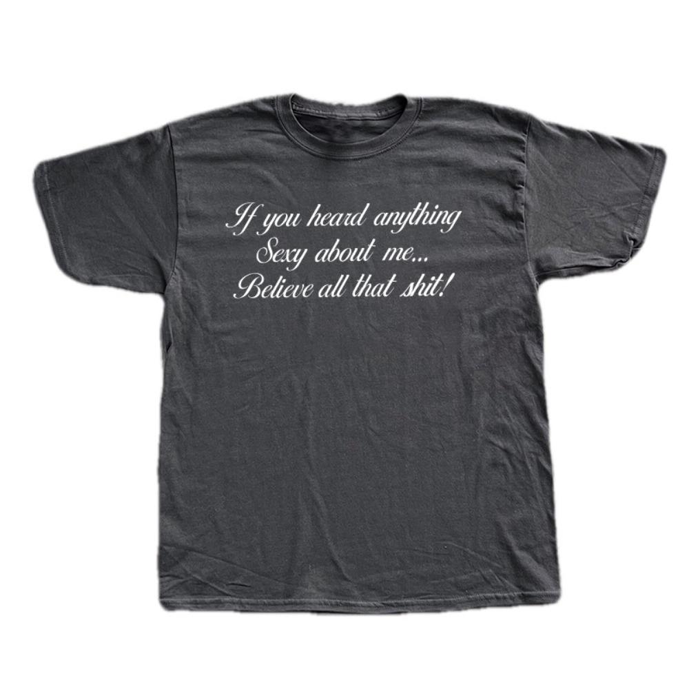 Interesting T-shirt with Men's and Women's Letter Short Sleeved Shirt, Comfortable and Refreshing, Harajuku Pure Cotton, Hip-hop, Informal