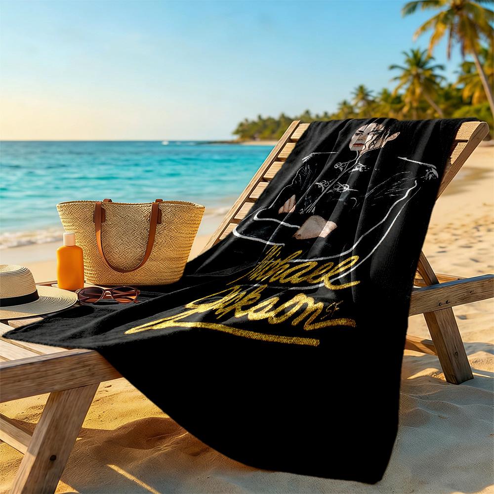 Michael Beach Towel Quick-Dry Soft Microfiber Comfortable Lightweight Perfect for Traveling Yoga Camping and Swimming