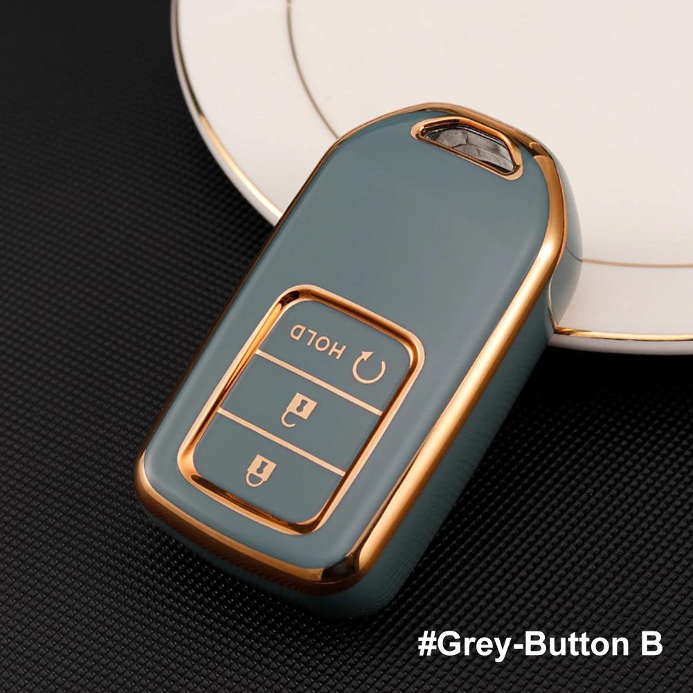 Чехол-протектор для ключа-брелока с TPU для Honda CRV CR-V Fit Civic Accord HR-V HRV City Odyssey XR-V Аксессуары
