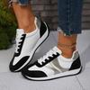 2024 Shoes Female Lace Up Women's Vulcanize Shoes Plus Size Women Sneakers Round Toe Mixed Colors Flat with Ladies Casual Shoes