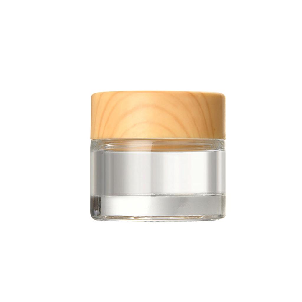 1PC Glass Cosmetic Container Empty Sample Jars with Leak Proof Lids Makeup Sample Containers for Lotion Cream