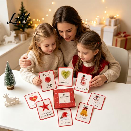 DIY Greeting Cards for Adults Christmas Chrismas Cards 6 Card Kit Stitch by Hand
