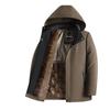 Autumn and Winter Velvet Thickened Detachment Hat Middle-aged Men's Warm Cotton-padded Jacket