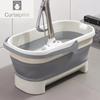WIKHOSTAR Portable Mop Bucket Camping Folding Bucket with Handle Fishing Pail Space-Saving Washing Basin Collapsible Buckets