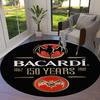 Bacardi 150 Years Round Area Rug,Carpet Rug for Living Room Bedroom Sofa Playroom Decor,Non-slip Floor Mat30
