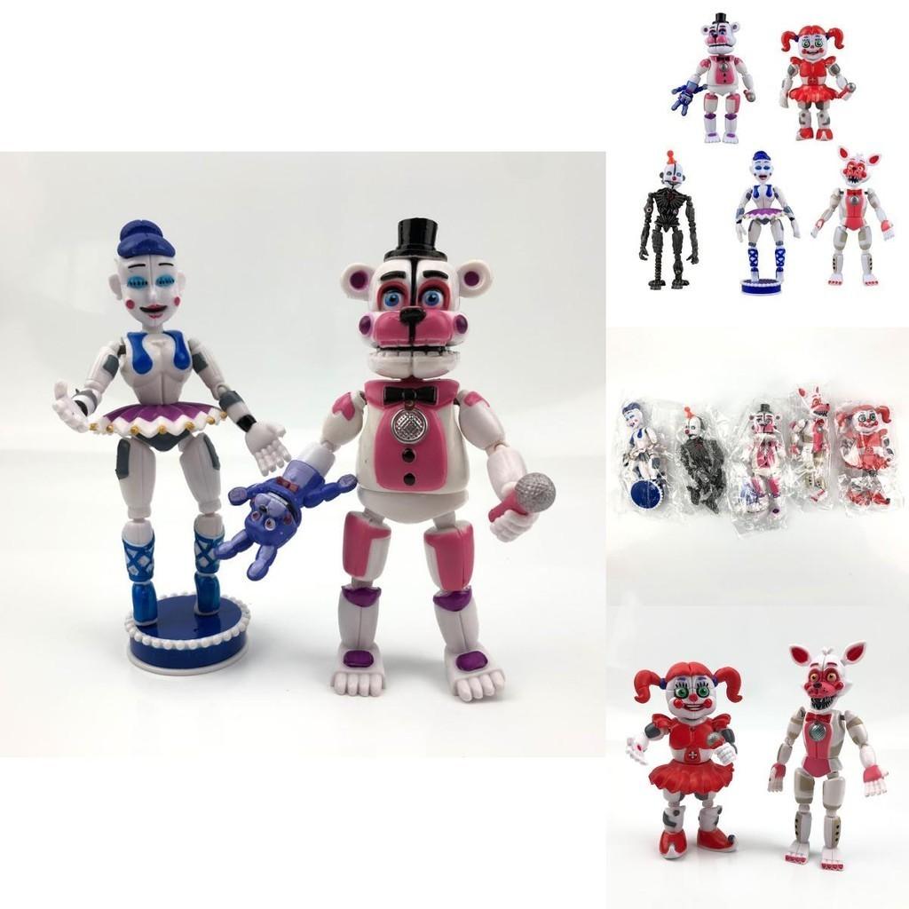 5 шт. Фигурки Fnaf Five Nights At Freddys Светящиеся Фигурки Действия Яркие Цвета и Уникальные Стилі Для Детей Коллекционеров И Подарков
