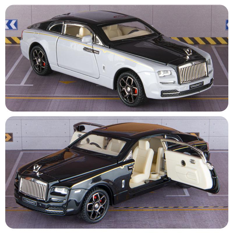 Реалистичный 1:32 Модели автомобилей Rolls-Royce Phantom из сплава со звуком и светом