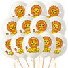 Cartoon Animals Lion Monkey Elephant Leopard Latex Balloons Jungle Safari Birthday Party Air Globos Decorations Kids Gift  Toys