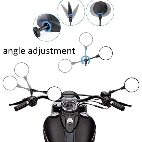 SEMIMO Universal Motorcycle Rear View Mirror M10 Compatible With Motorcycle Motorbike ATV. UTV Scooter Moped Sportsman Dirt Bike Cruiser