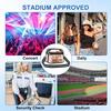 Clear Bag for Stadium Events Clear Purse for Women Crossbody Bag| Clear Stadium Bag with Adjustable Detachable Stylish Shoulder Strap, Coin Pouch for