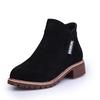 2024 Autumn New S Boots Women's Short Retro British Academic Style  Joker Students Flat Bare Boots Women's Shoes