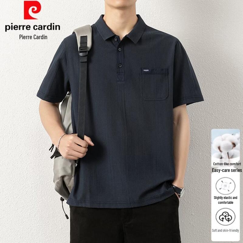Pierre Cardin Men's Washed Cotton Polo T-Shirt