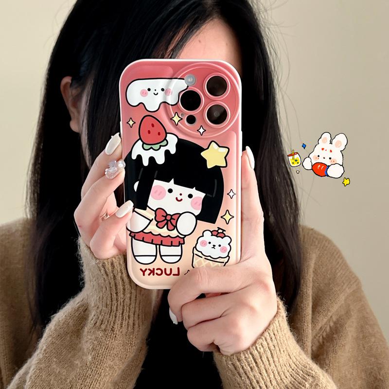 Zhitai Huawei Mate60 Pro & Apple iPhone 15 Pro/14 Cute Air Cushion Phone Case