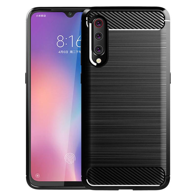 Противоударный чехол для Mi 9 Lite mi 9lite Чехол для телефона Силиконовые матовые чехлы для Xiaomi 9lite Mi9 lite Чехол из углеродного волокна