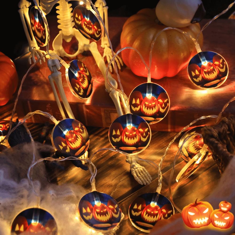Solar Powered LED Lights String Luminous Halloween Twinkle Lights Halloween Party
