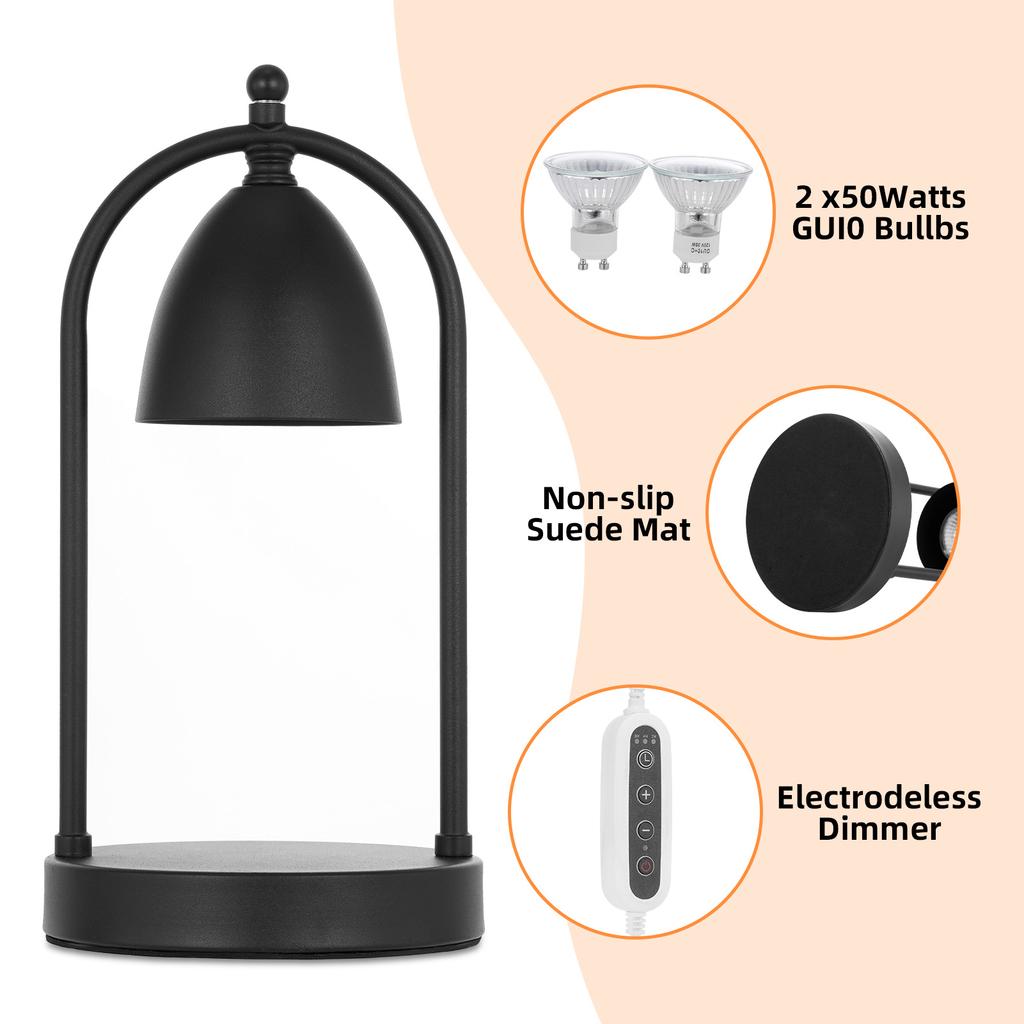 Aoresac Candle Warmer Lamp with 2 Bulbs/Electric Candle Warmer with Timer/Christmas Gifts for