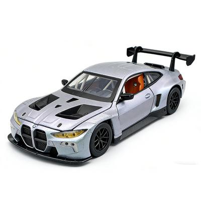 НОВЫЙ 1/24 BMW M4 GT3 Суперкар Металлическая Модель Автомобиля Игрушка Литье под Давлением Металлическая Литая Машинка Звук и Свет Автомобильные Игрушки для Детей Транспортное Средство