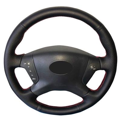 Ручной швейный автомобильный чехол на руль для Toyota Avensis 2003-2007, индивидуальная обертка на руль своими руками из микрофибры