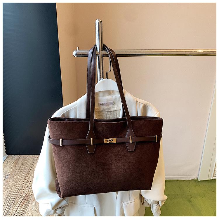 Шикарная Минималистичная Ретро Сумка-Тоут: Высококачественная осенне-зимняя наплечная сумка для повседневной работы и поездок