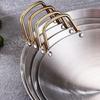 ZISIZ 28cm 316 Stainless Steel Double-Handle Round Bottom Pot