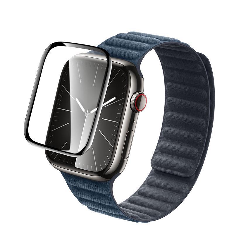 Совместимо с керамической защитной пленкой Apple iWatch 10 4/5/6/7, полностью клеевая, закаленная, с защитой от отпечатков пальцев.