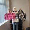 Leopard Print Fashionable Short Distance Travel Luggage Bag With Large Capacity Cow Print Travel Boarding Portable Travel Bag