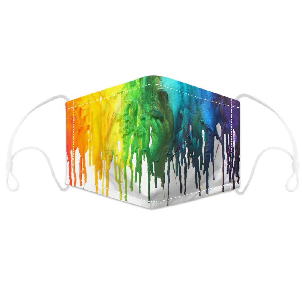 Пылезащитная маска с регулируемым принтом и 5-слойной фильтрацией, дышащая лицевая крышка