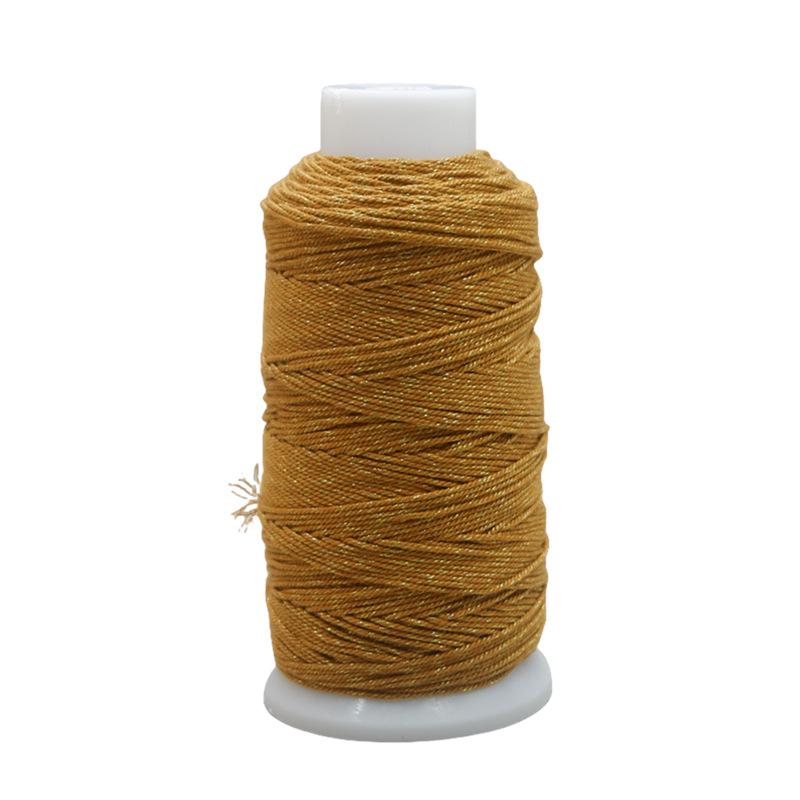 Большой рулон 100 г золотая хлопковая нить для ручного плетения 1,0 мм тибетская ручная веревка кисточка нить Diy Wenwan Bodhi специальная плетеная нить
